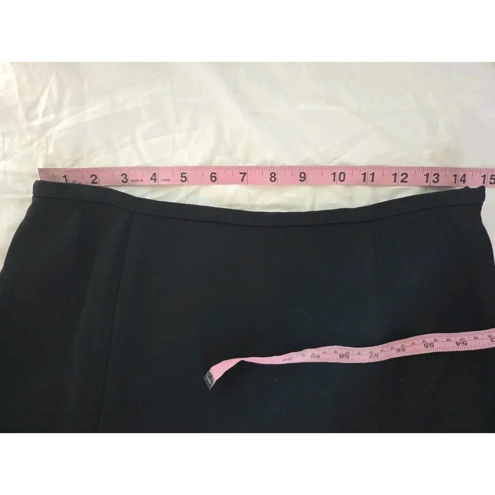 Talbots Vintage Black Midi A-Line Skirt 10‎ (28 Waist)